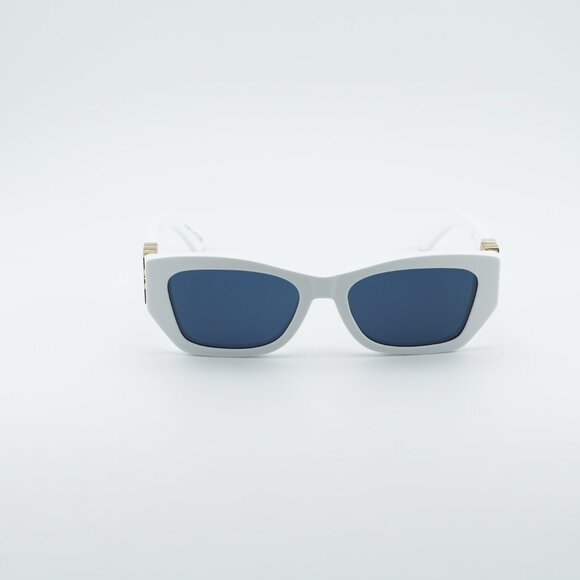 Dior MISSDIOR S1I 50B0 Sunglasses White Square Frame, Blue Lenses main image 4